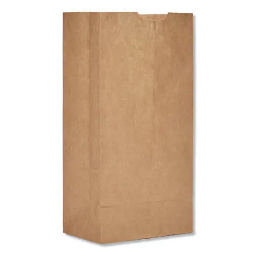 Ross & Wallace Paper Products Grocery Paper Bags, #4 Size, 5" x 3.13" x 9.88", Natural, 500/Bundle
