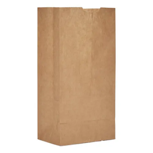 Ross & Wallace Paper Products Grocery Paper Bags, #4 Size, Extra-Heavy-Duty, 5" x 3.13" x 9.88", Natural, 500/Bundle