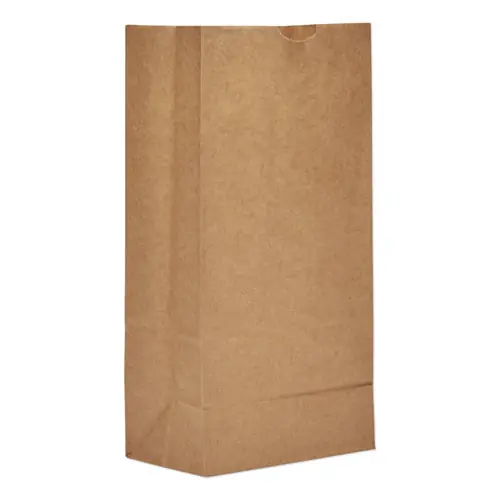 Ross & Wallace Paper Products Grocery Paper Bags, #8 Size, Extra-Heavy-Duty, Natural, 500/Bundle