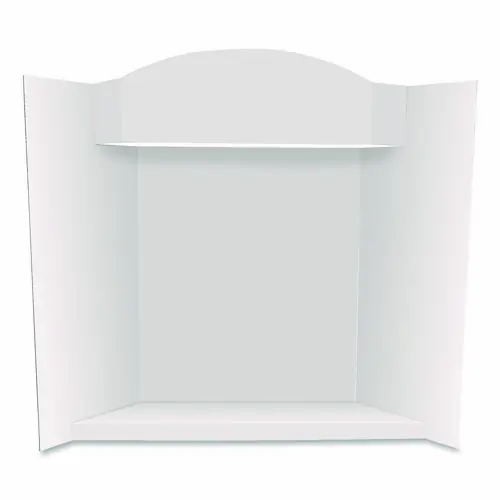 Royal Brites Stage It Display Board, 37" x 44", 1-Ply, Corrugate, White, 5/Pack