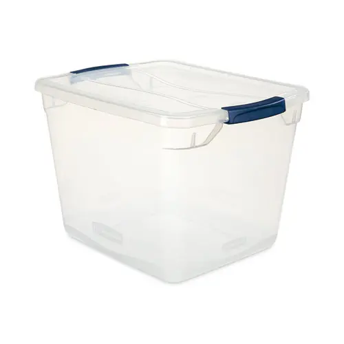 Rubbermaid® Clever Store Basic Latch-Lid Container, 30 qt, Clear