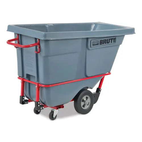 Rubbermaid® Commercial 0.5 cu yd BRUTE DURATILT Frame Tilt Truck, Standard Duty, 850 lb Capacity, Gray