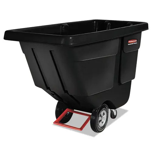 Rubbermaid® Commercial BRUTE Rotomolded Tilt Truck, 0.5 cu yd, 450 lb Capacity, Black