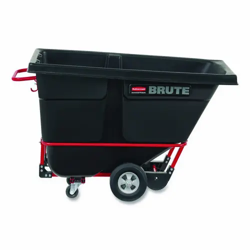 Rubbermaid® Commercial 0.5 cu yd BRUTE Rotomolded Tilt Truck, 850 lb Capacity, Black