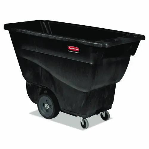 Rubbermaid® Commercial 0.5 cu yd Structural Foam Tilt Truck, Utility Duty, 450 lb Capacity, Black