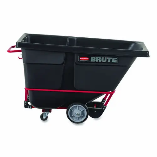 Rubbermaid® Commercial 1 cu yd BRUTE Rotomolded Tilt Truck, 1,250 lb Capacity, Black