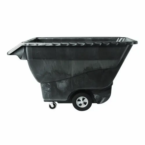Rubbermaid® Commercial 1 cu yd Structural Foam Tilt Truck, Standard Duty, 1,250 lb Capacity, Black