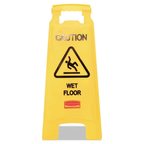 Rubbermaid® Commercial "Caution Wet Floor" Floor Sign