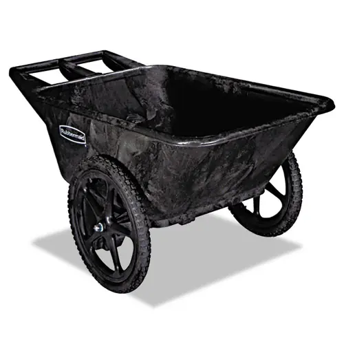 Rubbermaid® Commercial Big Wheel Agriculture Wheelbarrow, 300 lb Capacity, Black