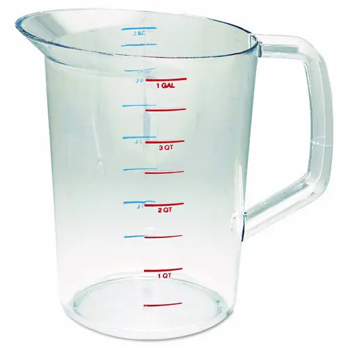 Rubbermaid® Commercial Bouncer Measuring Cup, 4 qt, Plastic, Clear