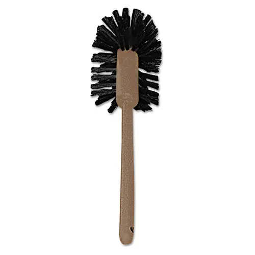 Rubbermaid® Commercial Commercial-Grade Toilet Bowl Brush, Brown, 17" Handle