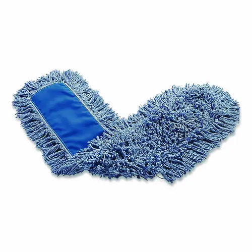 Rubbermaid® Commercial Dust Mop Head, Synthetic Blend, Blue