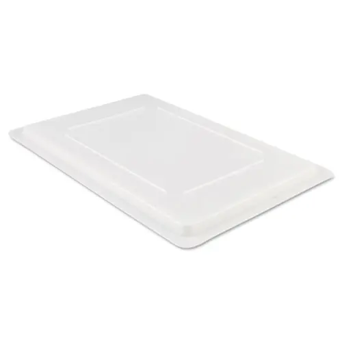 Rubbermaid® Commercial Food/Tote Box Lid, White Plastic, 26" x 18"