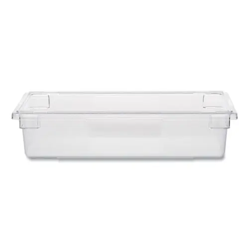 Rubbermaid® Commercial Food/Tote Boxes, Clear, Plastic, 8.5 gal