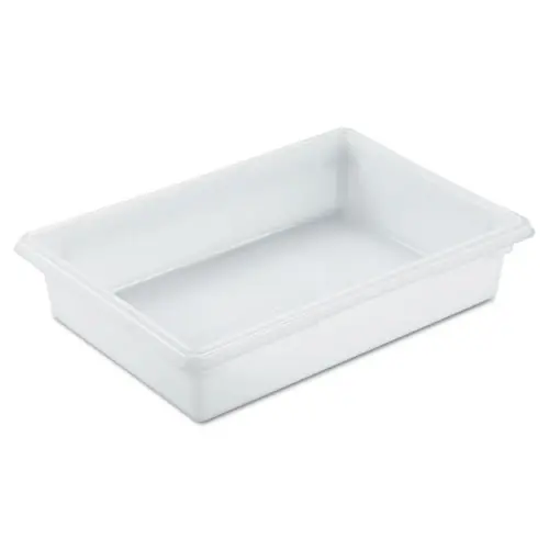 Rubbermaid® Commercial Food/Tote Boxes, 8.5 gal, White, Plastic
