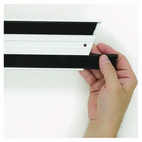 Rubbermaid® Commercial Hook and Loop Replacement Strips, Black