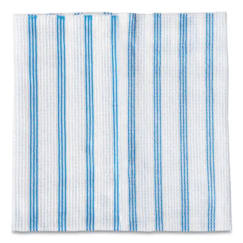 Rubbermaid® Commercial HYGEN™ Disposable Microfiber Cleaning Cloths, White/Blue Stripe, 600/Carton