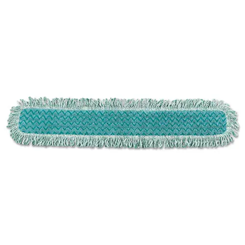 Rubbermaid® Commercial HYGEN™ HYGEN Dry Dusting Mop Head with Fringe, Microfiber, Green, 36"