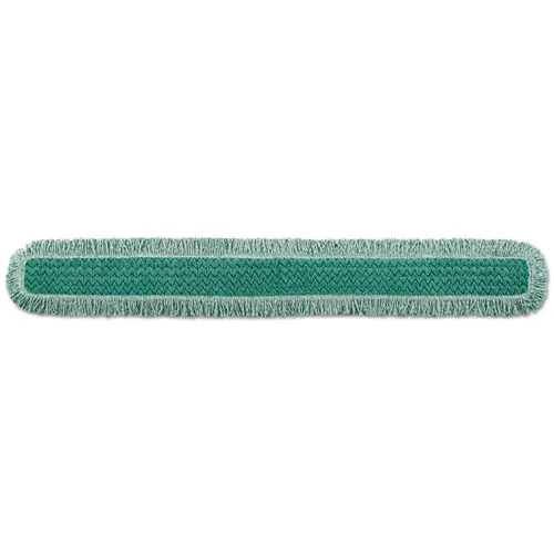 Rubbermaid® Commercial HYGEN™ Dust Mop Heads With Fringe, Green, Microfiber, Cut-End, 60 in.