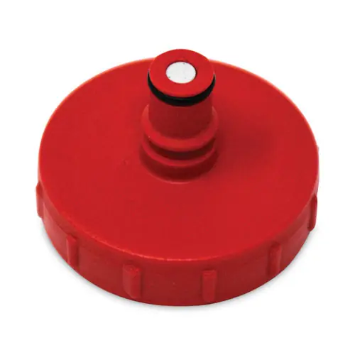 Rubbermaid® Commercial HYGEN™ PULSE™ Cleaning System Replacement Bottle Cap, Red, Plastic, 2" Diameter x 1.75" Height (Non-Stock, Extended Delivery)