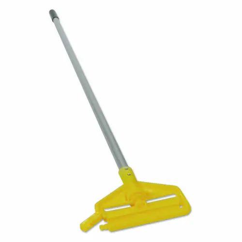 Rubbermaid® Commercial Invader Aluminum Side-Gate Wet-Mop Handle, Gray/Yellow