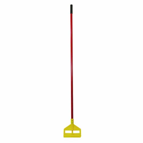 Rubbermaid® Commercial Invader Fiberglass Side-Gate Wet-Mop Handle, 60", Red/Yellow
