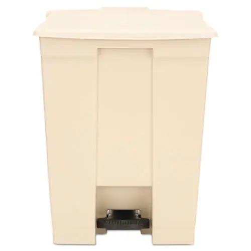 Rubbermaid® Commercial Legacy Step-On Receptacle, 18 gal, Polyethylene, Beige