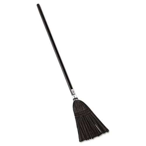Rubbermaid® Commercial Lobby Pro Synthetic-Fill Broom, Black, 37.5" Overall Length