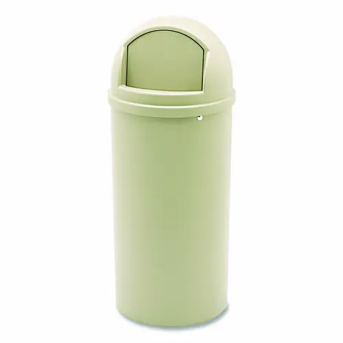 Rubbermaid® Commercial Marshal Classic Container, 15 gal, Plastic, Beige