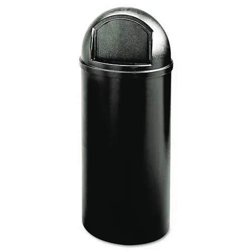 Rubbermaid® Commercial Marshal Classic Container, 15 gal, Plastic, Black