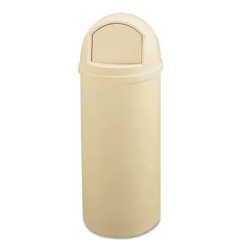 Rubbermaid® Commercial Marshal Classic Container, 25 gal, Plastic, Beige