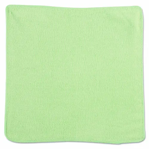 Rubbermaid® Commercial Microfiber Cleaning Cloths, 12" x 12", Green, 24 Pack