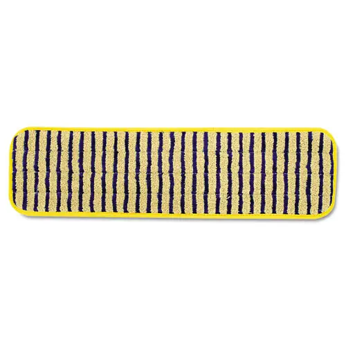 Rubbermaid® Commercial Microfiber Scrubber Pad with Vertical Polypropylene Stripes, Yellow, 6/Carton
