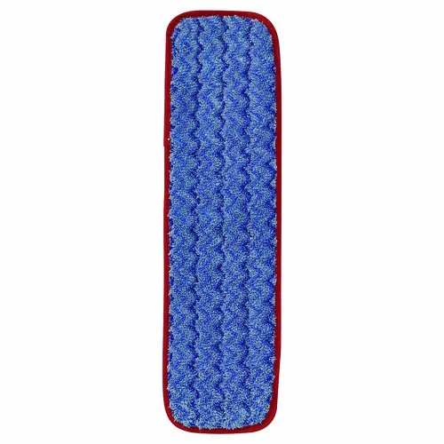 Rubbermaid® Commercial Microfiber Wet Mopping Pad, Red, 18.5" x 5.5" x 0.5"