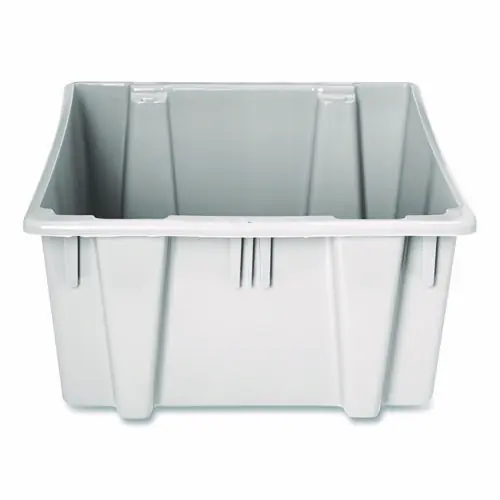 Rubbermaid® Commercial Palletote Box, Gray, 1.6 cu ft, 15.5" x 19.5" x 13"
