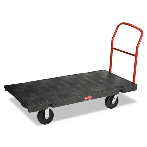 Rubbermaid® Commercial Platform Truck with 8" Polyolefin Casters, 2,000 lb Capacity, 30 x 60 x 7, Black