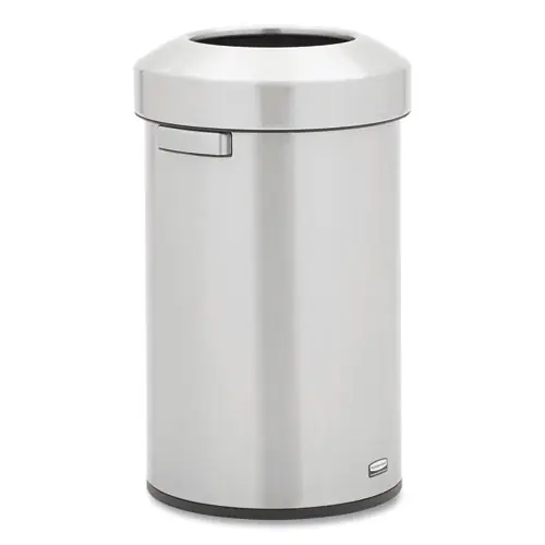 Rubbermaid® Commercial Refine Series Waste Receptacle, 16 gal, Plastic/Stainless Steel