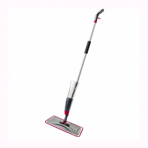 Rubbermaid® Commercial Reveal Microfiber Spray Mop Kit, Microfiber Head, 54.5" Silver/Black Handle
