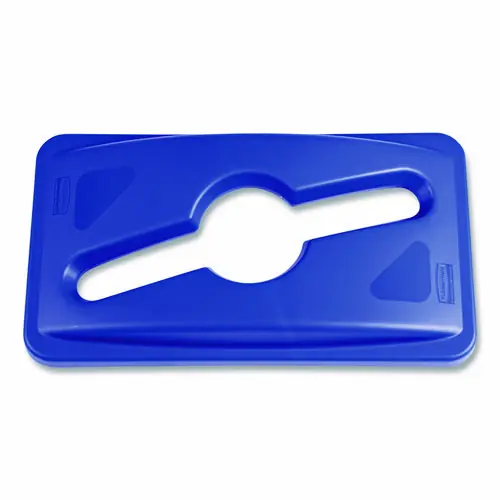 Rubbermaid® Commercial Slim Jim Single Stream Recycling Top, Blue