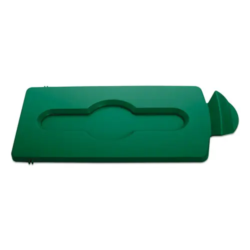 Rubbermaid® Commercial Slim Jim Single Stream Recycling Top, Green