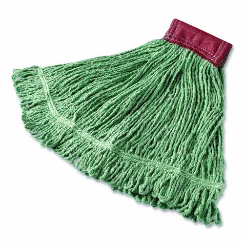 Rubbermaid® Commercial Super Stitch Blend Mop, Cotton/Synthetic, Green
