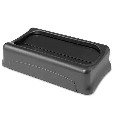 Rubbermaid® Commercial Swing Top Lid for Slim Jim Waste Containers, Black