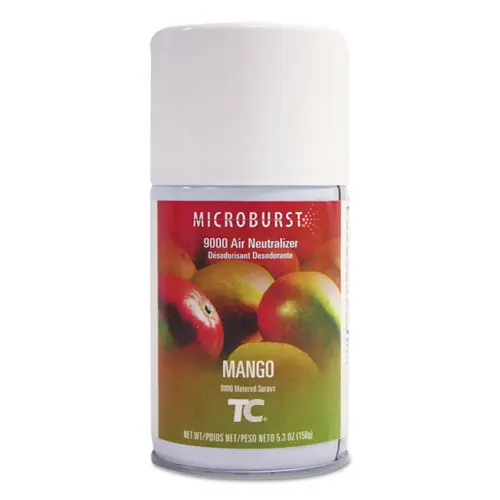 Rubbermaid® Commercial TC Microburst 9000 Air Freshener Refill, Mango, 5.3 oz Aerosol Spray, 4/Carton