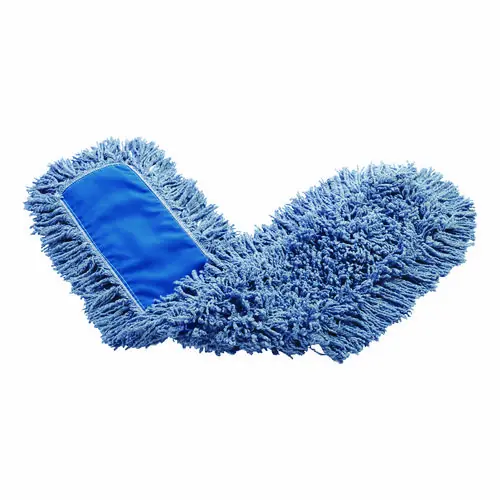 Rubbermaid® Commercial Twisted Loop Blend Dust Mop, Polyester Yarn, 48", Blue