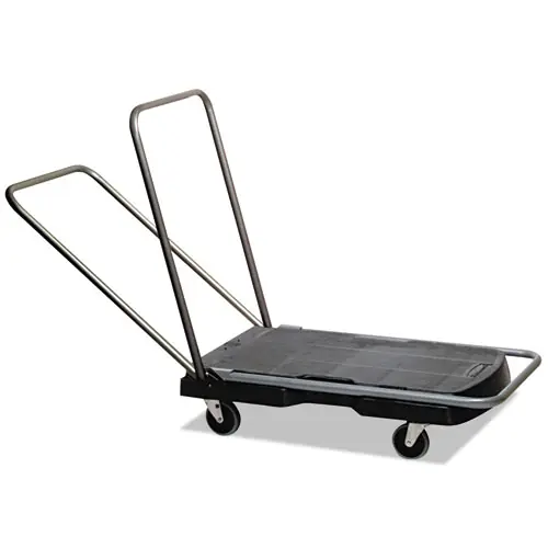 Rubbermaid® Commercial Utility-Duty Home/Office Cart, 250 lb Capacity, Platform, Black
