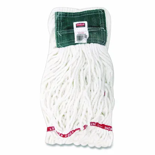Rubbermaid® Commercial Web Foot Shrinkless Wet Mop Head, 20 oz, 5" Headband, White