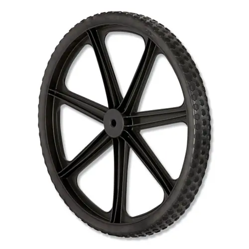 Rubbermaid® Commercial Wheel for 5642, 5642-61 Big Wheel Cart, 20" Replacement Wheel, Black