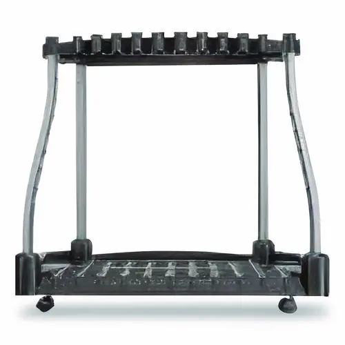 Rubbermaid® FastTrack Garage Tool Tower Rack, Plastic, Black, 38" x 20.5" x 34.4"