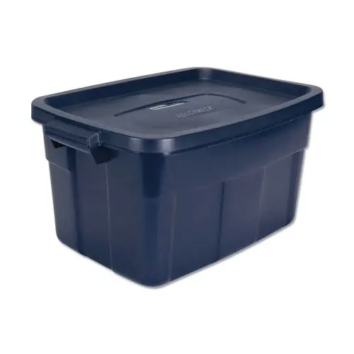 Rubbermaid® Roughneck Storage Box, 14 gal, Dark Indigo Metallic