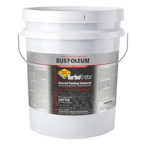 Rust-Oleum® Concrete Saver TurboKrete Concrete Patching Compound Kit, Large, 3.49 gal, Light Gray